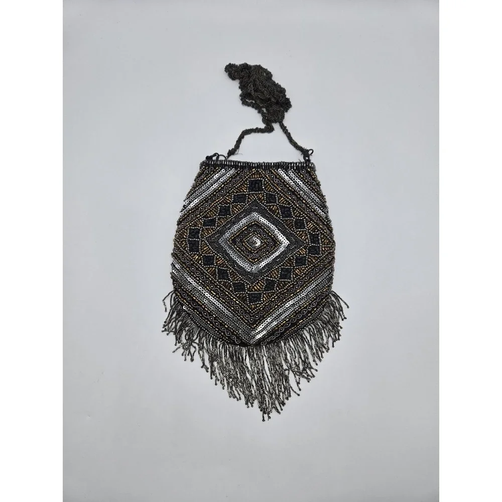 Zara Beaded Fringe Evening Clutch 7